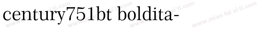 century751bt boldita字体转换